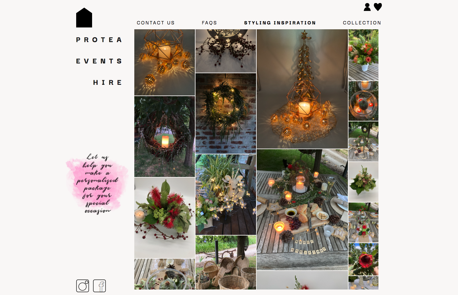 Protea Events Web Design